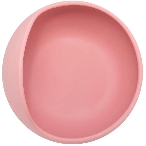 Imagem de Bowl em Silicone com Ventosa Rosa Redondo Livre de BPA Buba