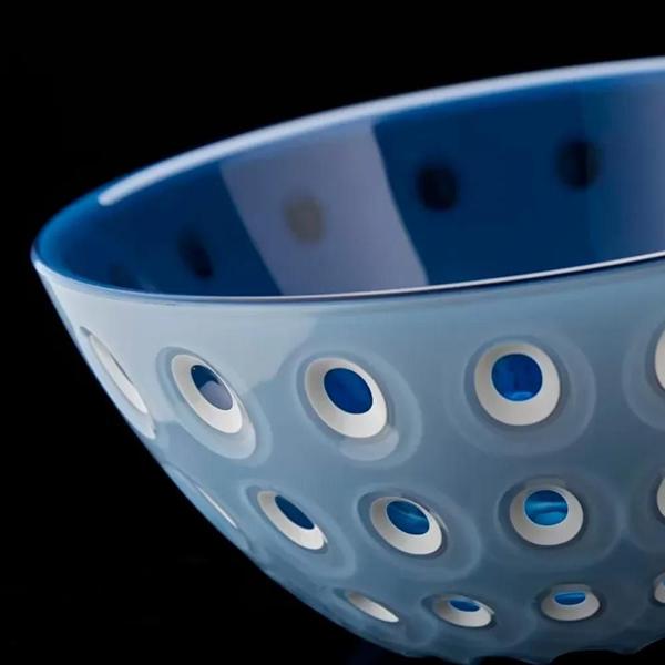 Imagem de Bowl Le Murrine em Acrílico 25 cm Azul Claro e Azul Mediterrâneo Guzzini