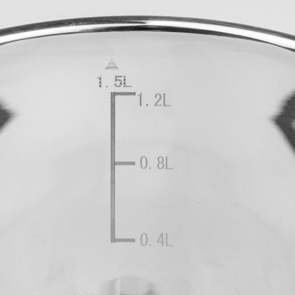 Imagem de Bowl - Massas Leves e Pesadas - Aço Inox - 1,5L - 1 unidade - Cromus Linha Profissional Allonsy - Rizzo