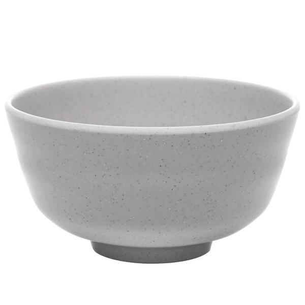 Imagem de Bowl Melamina Ceviche Shimeji 350ml Cinza Lyor Tóquio Granilite Tigela Redonda Oriental