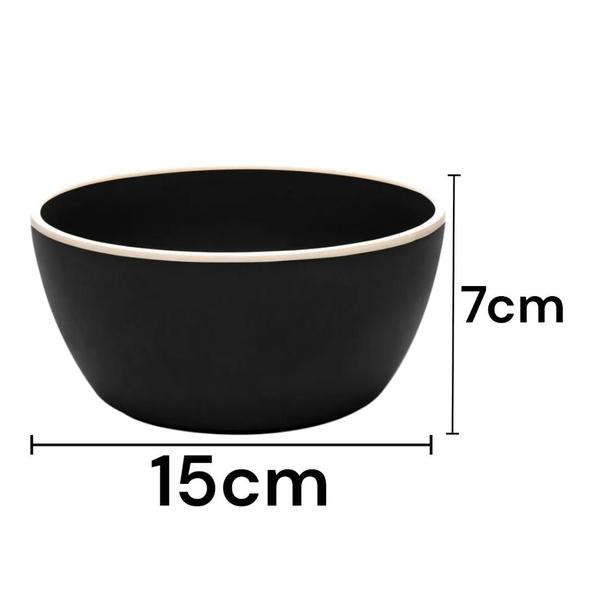 Imagem de Bowl Melanina Sobremesa Área Gourmet Restaurante Chique 15cm