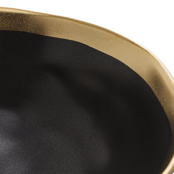 Imagem de Bowl Porcelana Preto e Dourado Dubai 15x6cm Wolff