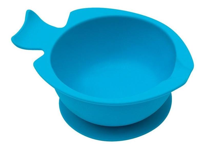 Bowl Pratinho De Silicone Bebê Azul Com Ventosa - Buba Imagem de Bowl Pratinho De Silicone Bebê Azul Com Ventosa