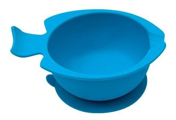 Bowl Pratinho De Silicone Bebê Azul Com Ventosa - Buba Imagem de Bowl Pratinho De Silicone Bebê Azul Com Ventosa