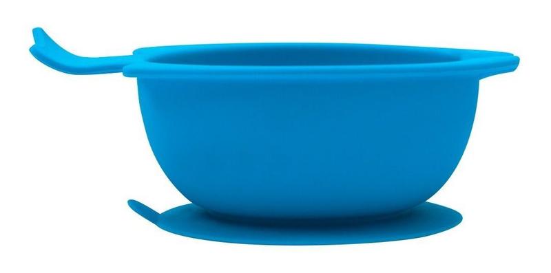 Bowl Pratinho De Silicone Bebê Azul Com Ventosa - Buba Imagem de Bowl Pratinho De Silicone Bebê Azul Com Ventosa