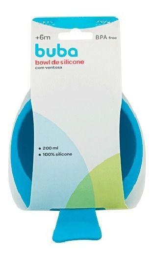 Bowl Pratinho De Silicone Bebê Azul Com Ventosa - Buba Imagem de Bowl Pratinho De Silicone Bebê Azul Com Ventosa