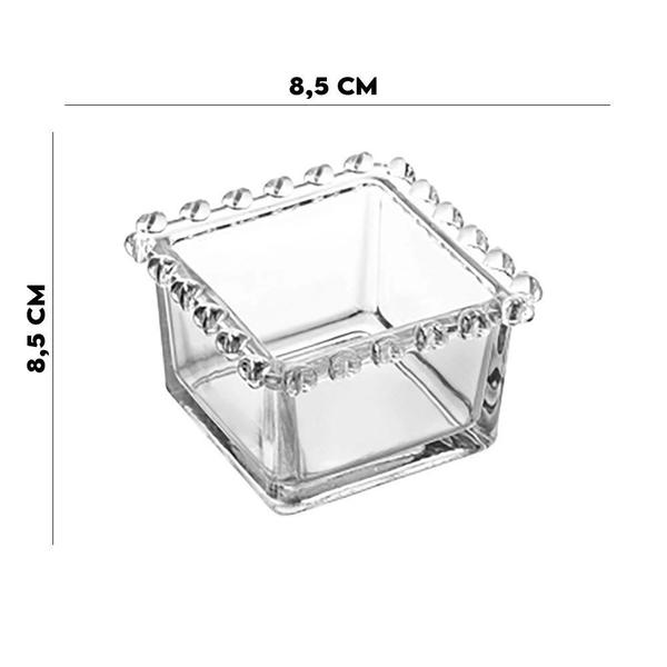 Imagem de Bowl Quadrado De Cristal De Chumbo Coracao 8,58,5x5cm