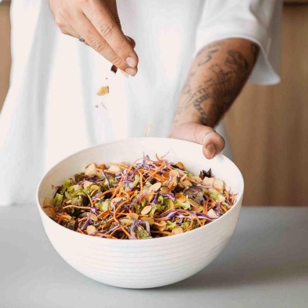 Imagem de Bowl Redondo G Cumbuca Petiscos Saladeira Tigela Vasilha Cozinha