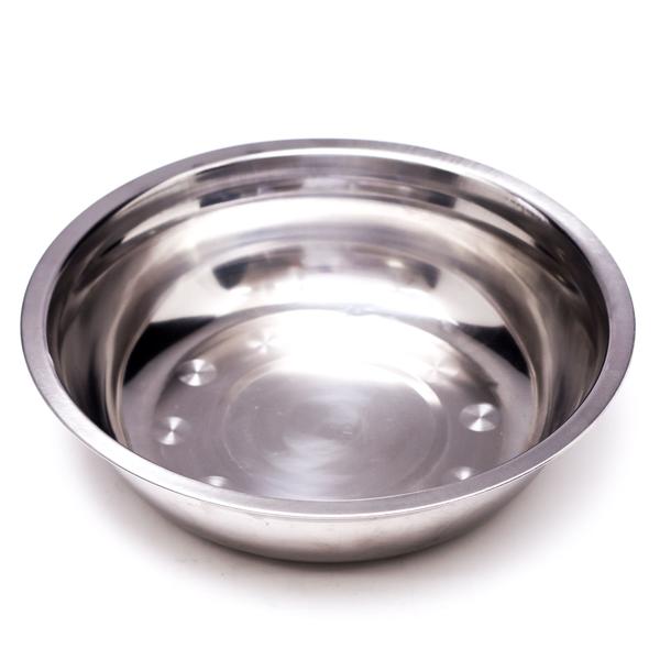 Imagem de Bowl tigela de inox prateada redonda com 25cm dasshaus