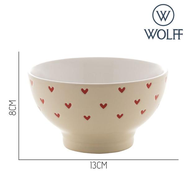 Imagem de Bowl Tigela em Cerâmica Coração Branco Wollf 13x8cm