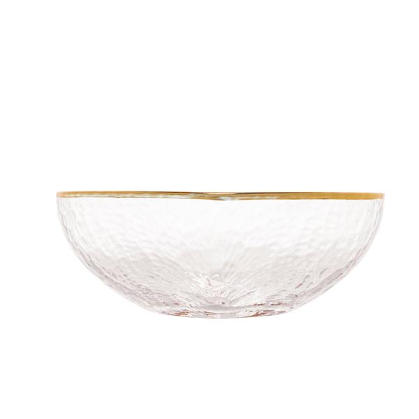 Imagem de Bowl Vidro com Borda Dourada Heart 15x14x6cm 28341 - Wolff