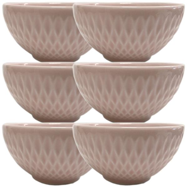 Imagem de Bowls Oslo Germer Profissional 100% Porcelana Rosa Fractal 6pçs