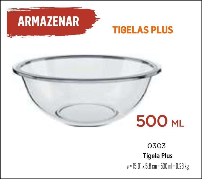 Imagem de Bowls Saladeira Tigela Plus Vidro 500Ml - Marinex Pequena 03