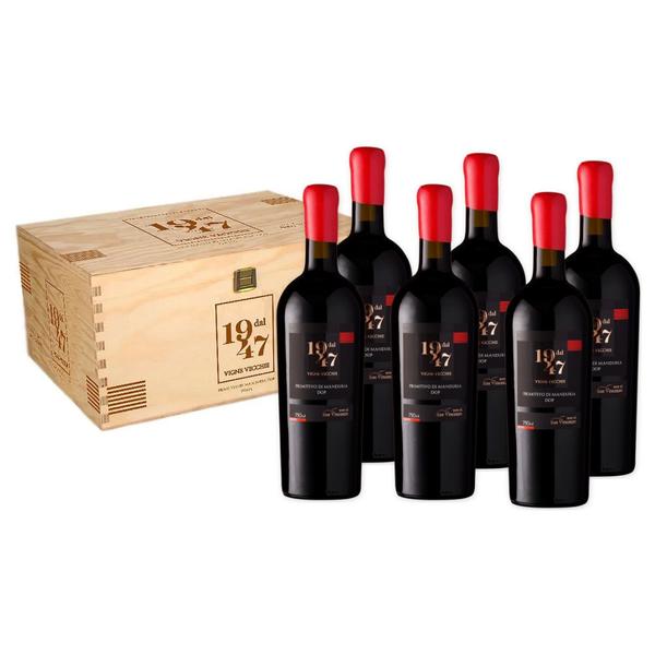 Imagem de Box 6 Garrafas Dal 1947 Primitivo Di Manduria Dop 750ml cada