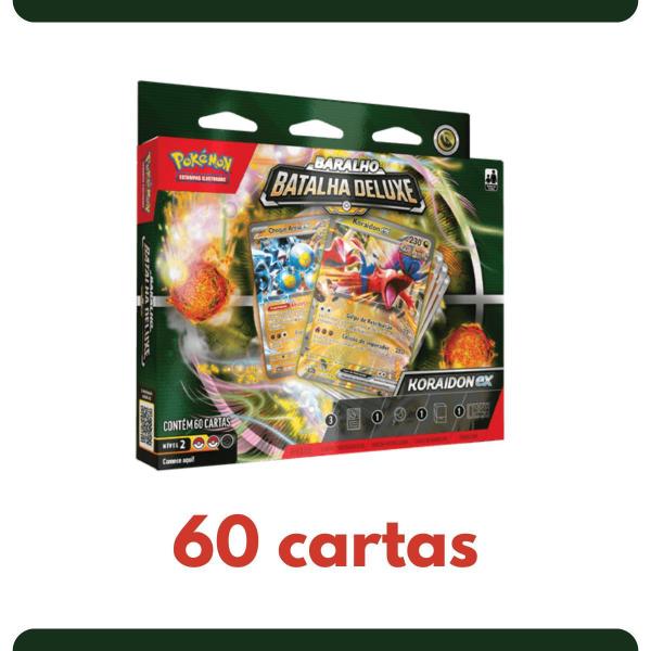 Box Baralho De Batalha Deluxe Koraidon Ex Pokémon Copag Coleção Cards Geek Destinos em Paldea TCG - Pokémon Cards Copag Imagem de Box Baralho De Batalha Deluxe Koraidon Ex Pokémon Copag Coleção Cards Geek Destinos em Paldea TCG