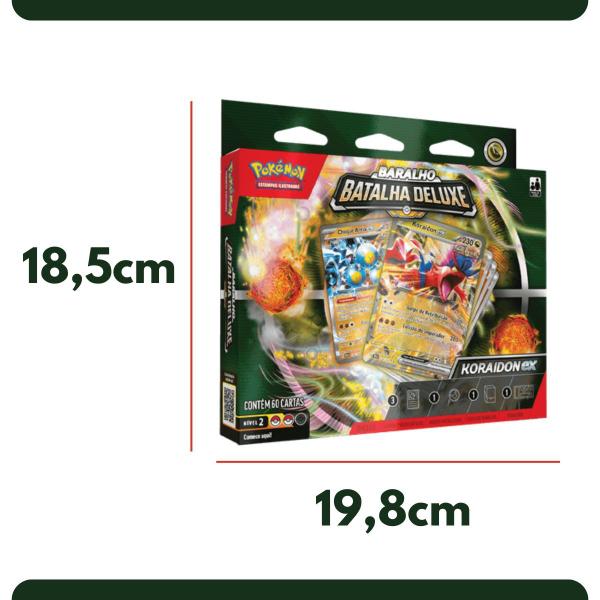 Box Baralho De Batalha Deluxe Koraidon Ex Pokémon Copag Coleção Cards Geek Destinos em Paldea TCG - Pokémon Cards Copag Imagem de Box Baralho De Batalha Deluxe Koraidon Ex Pokémon Copag Coleção Cards Geek Destinos em Paldea TCG