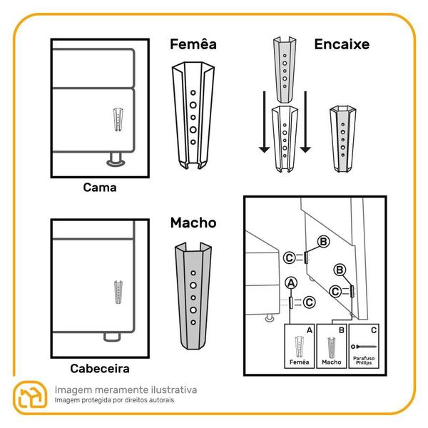 Imagem de Box + Cabeceira Cassis Preta e Colchão D33 Solteiro - Probel - Guarda-Costas ProEvidence Plus 88cm