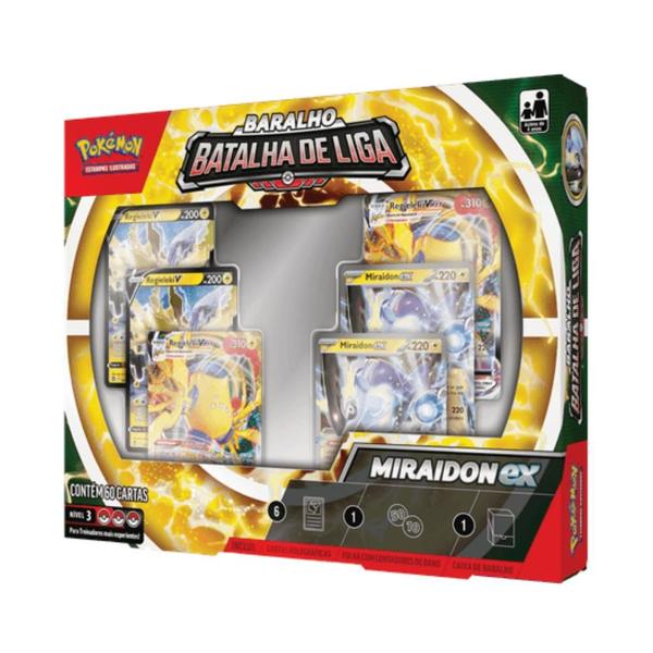 Imagem de Box Carta Jogo Pokémon Batalha De Liga Miraidon Ex Tcg Copag