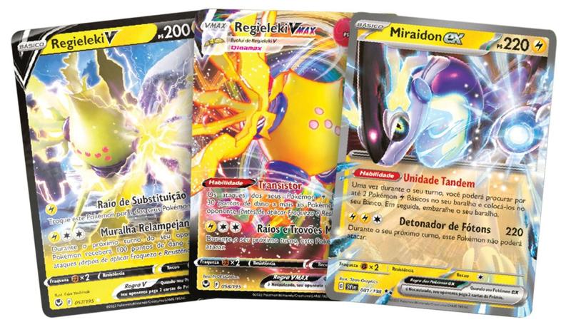 Imagem de Box Cartas Cards Pokémon Baralho Batalha de Liga Miraidon EX Copag