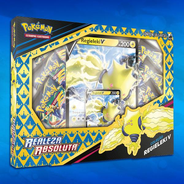 Imagem de Box Cartas Pokémon Realeza Absoluta Coleção Regieleki V