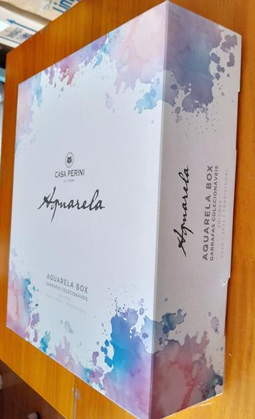 Box Casa Perini Espumante Aquarela Moscatel Rosé 750ml cada Imagem de Box Casa Perini Espumante Aquarela Moscatel Rosé 750ml cada