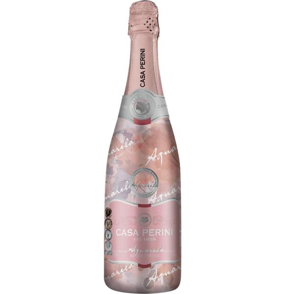Box Casa Perini Espumante Aquarela Moscatel Rosé 750ml cada Imagem de Box Casa Perini Espumante Aquarela Moscatel Rosé 750ml cada