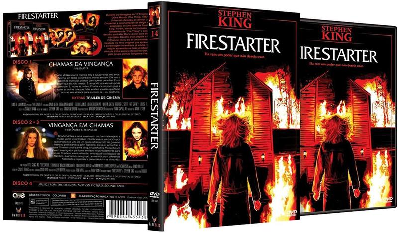 Box Col. Stephen King Volume 14 - Firestarter /Filme + Série - Dark Flix Imagem de Box Col. Stephen King Volume 14 - Firestarter /Filme + Série