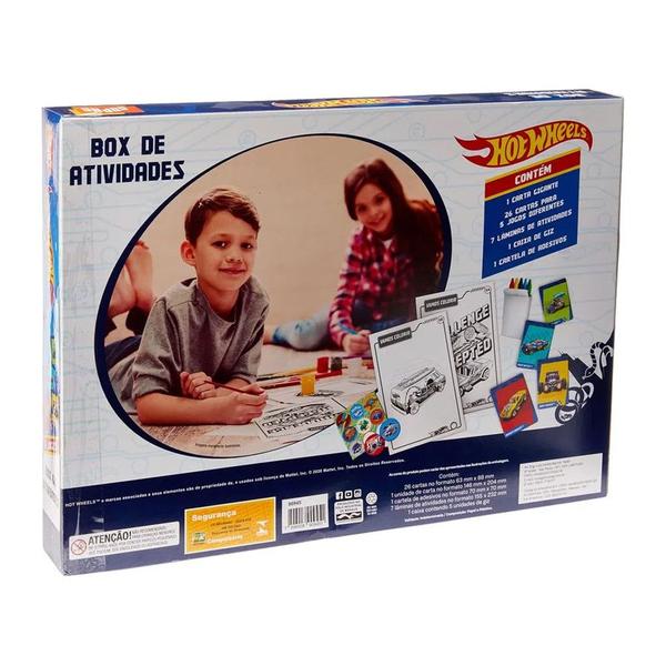 Box de Atividades Hot Wheels 90945 - Copag Imagem de Box de Atividades Hot Wheels 90945 - Copag