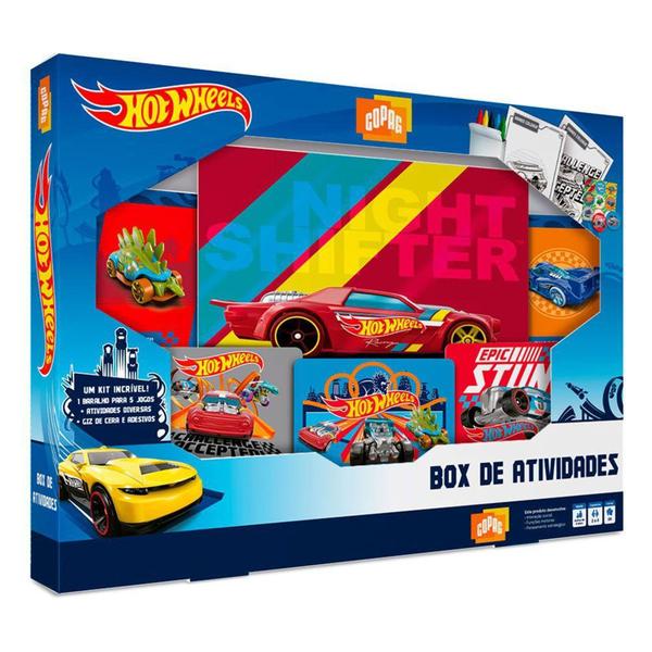 Imagem de Box de Atividades Hot Wheels, Copag - 90946