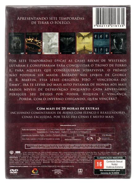 Box dvd game of thrones: temporadas1-7 - Minissérie e Séries de TV
