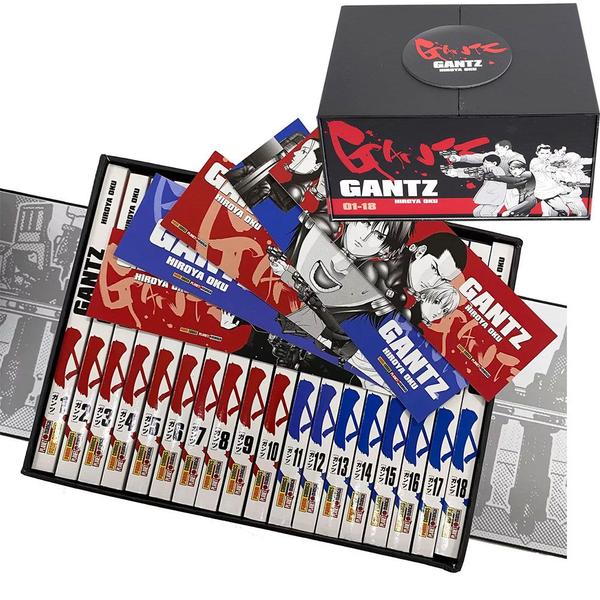 Box Gantz - Parte Um Volumes 1 Ao 18 + 5 Marcadores De Páginas