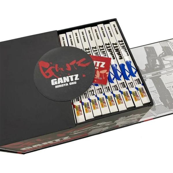 Box Gantz - Parte Um Volumes 1 Ao 18 + 5 Marcadores De Páginas