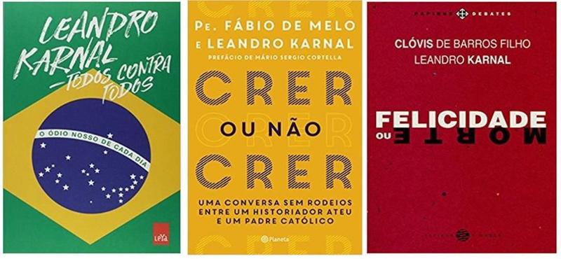 Imagem de Box Leandro Karnal 3 Livros Crer Ou Não Crer Felicidade Todo