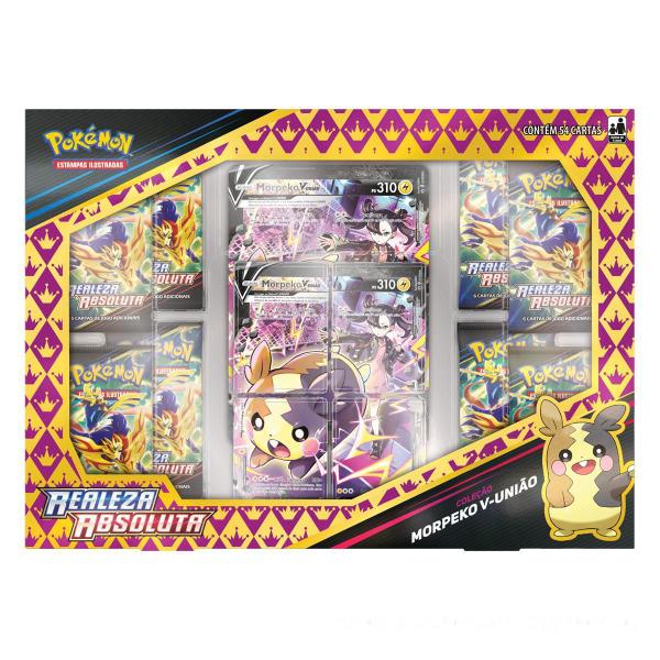 Imagem de Box Pokemon Coleção Morpeko V-União - 003 54 Cartas Copag