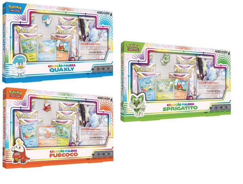 Imagem de Box Pokémon Coleção Paldea Card TCG Português Original Copag