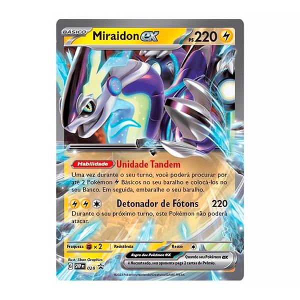 Imagem de Box Pokémon Lendas de Paldea Miraidon Ex com 38 Cartas 290-41094 33017 - Copag