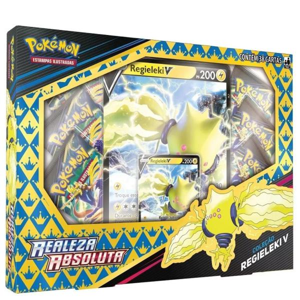 Imagem de Box Pokémon Regieleki V - Realeza Absoluta Copag Original