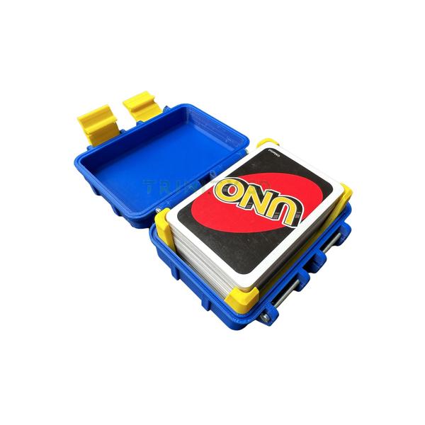 Box Porta Cartas Card Holder para baralho de Uno com sleeves - Trinity 3D Imagem de Box Porta Cartas Card Holder para baralho de Uno com sleeves