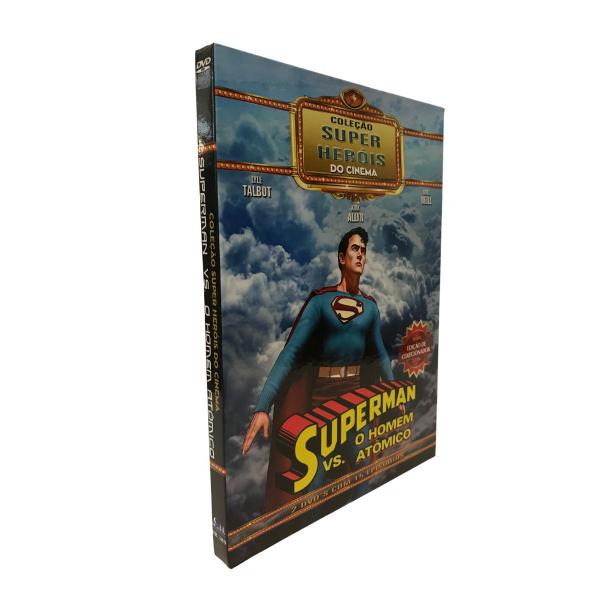 Imagem de Box slim superman vs o homem atômico coleção super heróis do cinema ed. colecionador + caneca