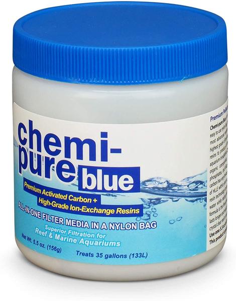 Imagem de Boyd Enterprises Chemi-Pure Aquarium Filtration Media, 5.5-Ounce, Azul