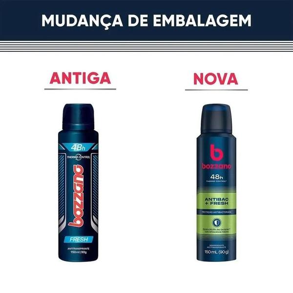 Imagem de Bozzano desodorante aerossol fresh com 150ml