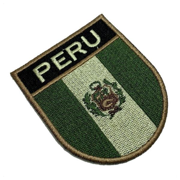 Imagem de BP0028ET03 Bandeira Peru Patch Bordado Termo Adesivo