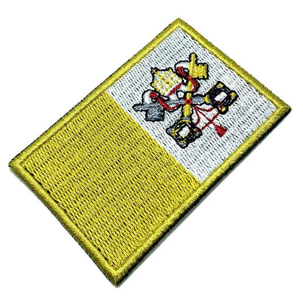 Imagem de BP0060T01 Bandeira Vaticano Patch Bordado Termo Adesivo