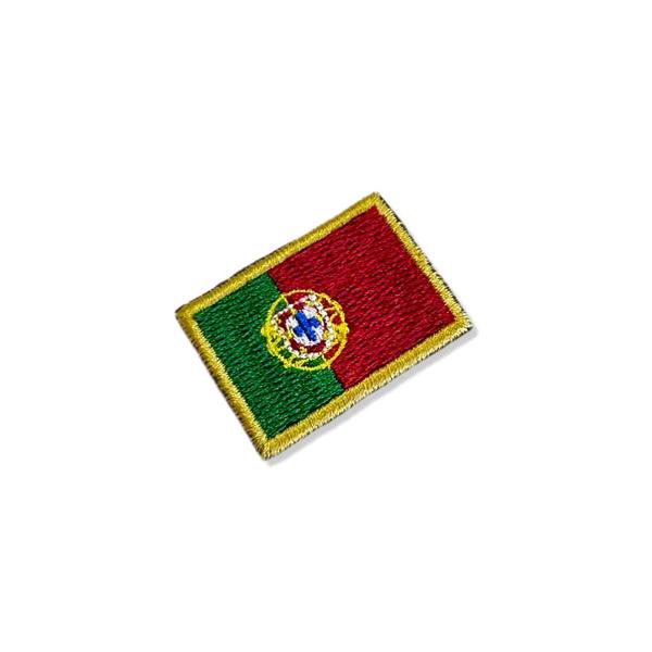 Imagem de BP0071-031 Bandeira Portugal Patch Bordado 3,8x2,5cm