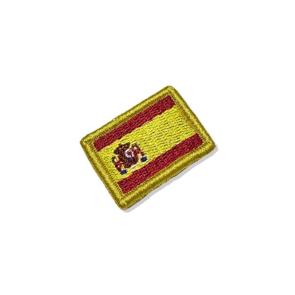 Imagem de BP0084-031 Bandeira Espanha Patch Bordado 3,8x2,5cm