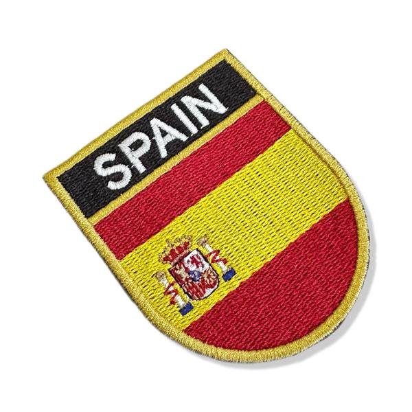 Imagem de BP0084E-001 Bandeira Espanha Patch Bordado 6,8x8,0cm