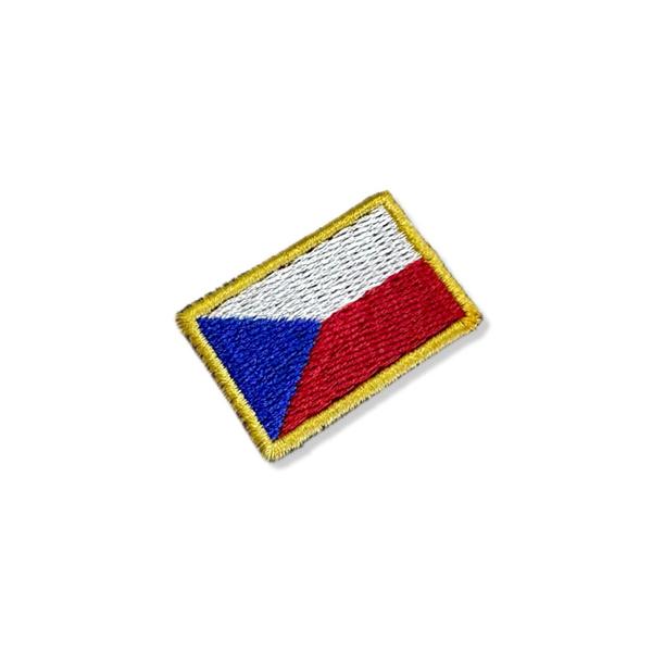 Imagem de BP0085-031 Bandeira Republica Tcheca Patch Bordado 3,8x2,5cm