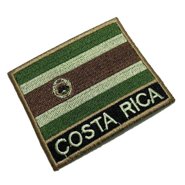 Imagem de BP0201NT03 Bandeira Costa Rica Patch Bordado Termo Adesivo