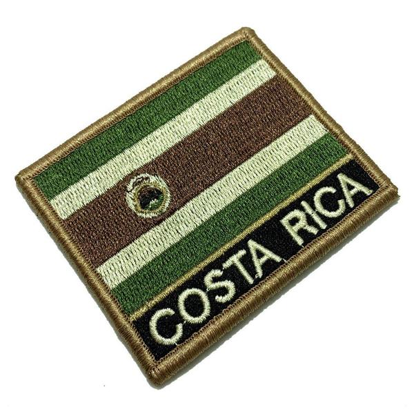 Imagem de BP0201NV03 Bandeira Costa Rica Patch Bordado Fecho Contato