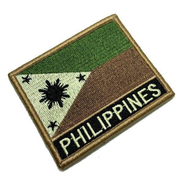 Imagem de BP0218NV03 Bandeira Filipinas Patch Bordado Fecho Contato